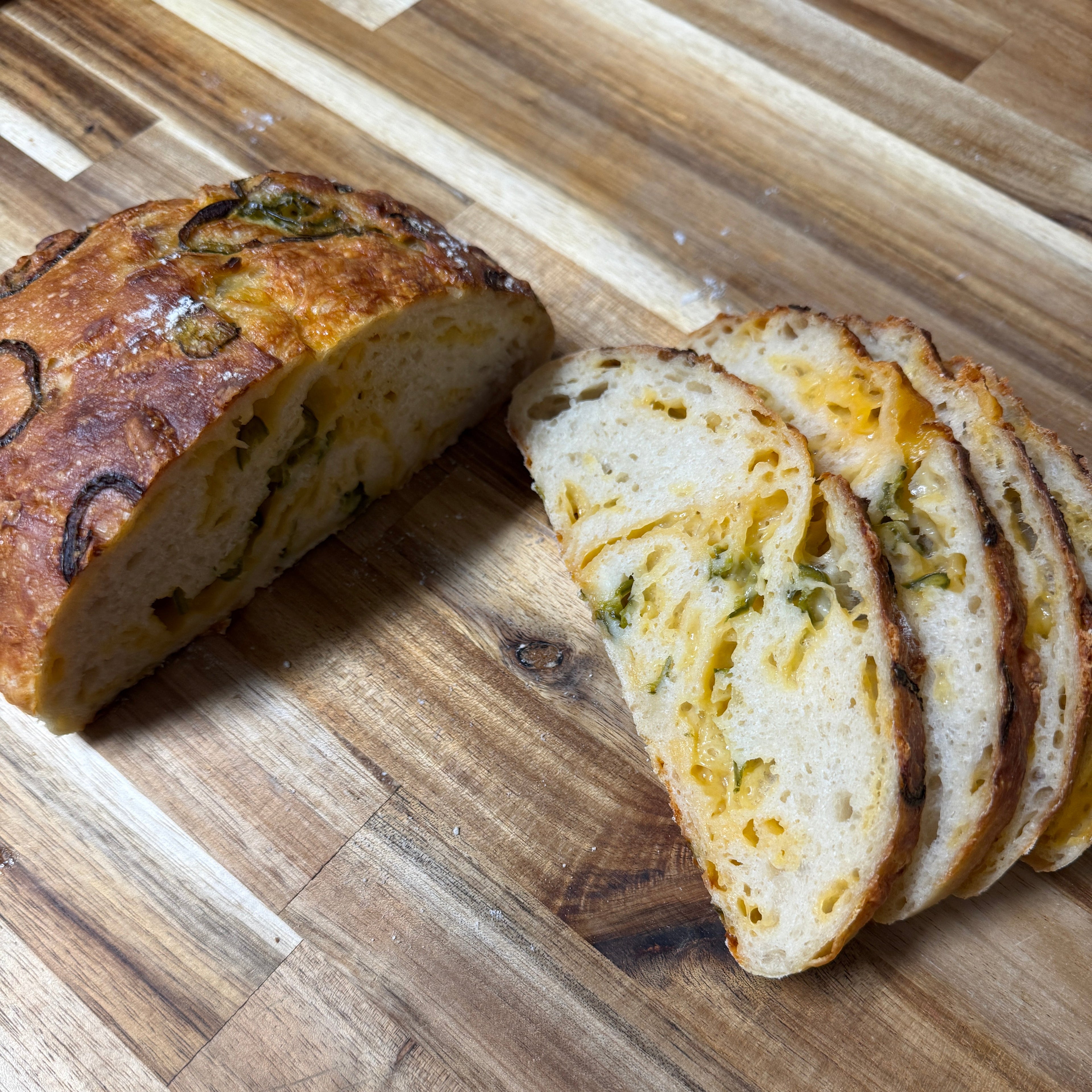 Rustic Cheddar Jalapeno Bread